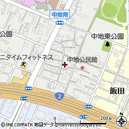 兵庫県姫路市中地251周辺の地図