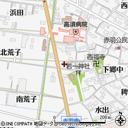 愛知県西尾市一色町赤羽下郷中78周辺の地図
