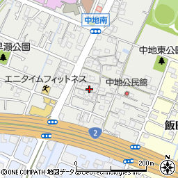 兵庫県姫路市中地241周辺の地図