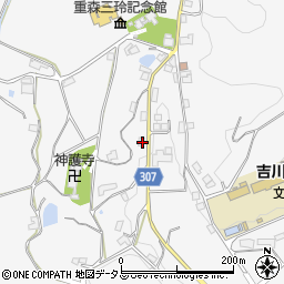 岡山県加賀郡吉備中央町吉川1181周辺の地図