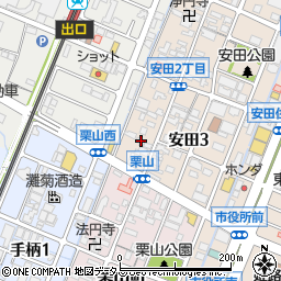 兵庫県姫路市安田3丁目72周辺の地図