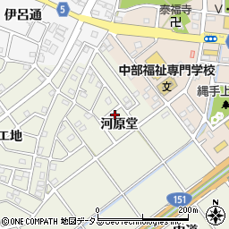 愛知県豊川市中条町河原堂35周辺の地図