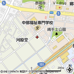 愛知県豊川市中条町河原堂61周辺の地図