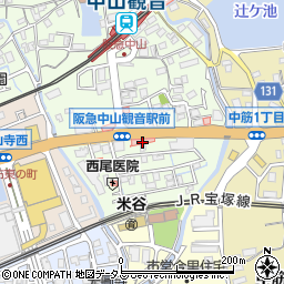 中山寺ビル周辺の地図