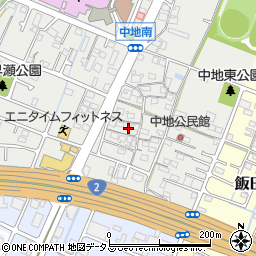 兵庫県姫路市中地243周辺の地図