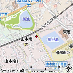 宝塚市山本南1丁目32 メゾンハイツ中野駐車場周辺の地図