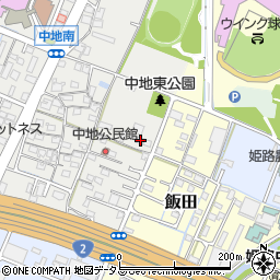 兵庫県姫路市中地27周辺の地図