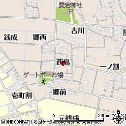 愛知県西尾市一色町養ケ島西島周辺の地図