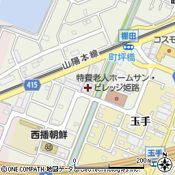 兵庫県姫路市町坪609周辺の地図