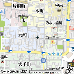 タイムズ茨木第３１駐車場周辺の地図