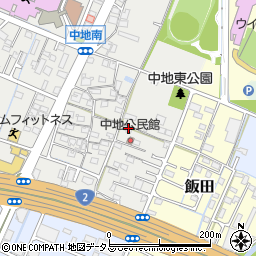 兵庫県姫路市中地30周辺の地図