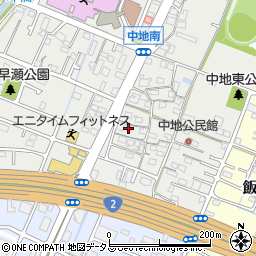 兵庫県姫路市中地238周辺の地図