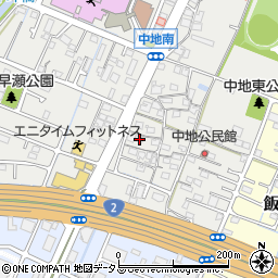 兵庫県姫路市中地238周辺の地図