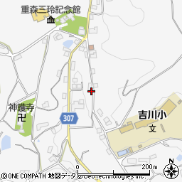 岡山県加賀郡吉備中央町吉川1152周辺の地図