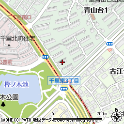 ＵＲ都市機構千里青山台団地Ｃ－６５棟周辺の地図
