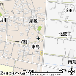 愛知県西尾市一色町治明屋敷245周辺の地図