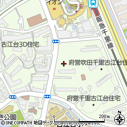 大阪府吹田市古江台4丁目1-B-23周辺の地図