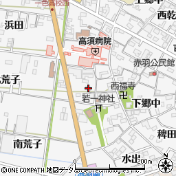愛知県西尾市一色町赤羽下郷中62周辺の地図