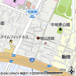 兵庫県姫路市中地250周辺の地図