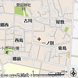 愛知県西尾市一色町養ケ島周辺の地図