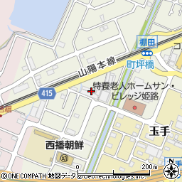 兵庫県姫路市町坪594周辺の地図