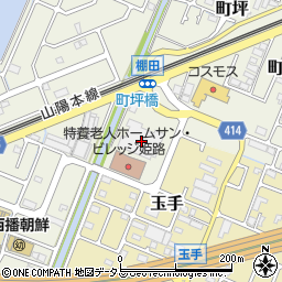 兵庫県姫路市町坪462周辺の地図