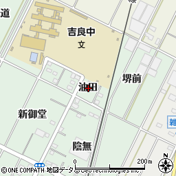 愛知県西尾市吉良町富田油田周辺の地図