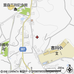 岡山県加賀郡吉備中央町吉川836周辺の地図