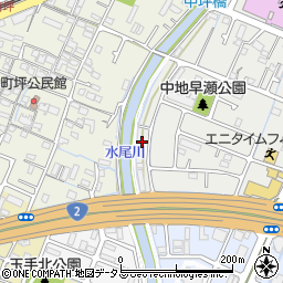 兵庫県姫路市中地724周辺の地図