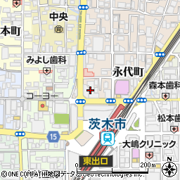三井住友銀行茨木支店周辺の地図