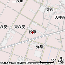 愛知県西尾市一色町池田松節周辺の地図