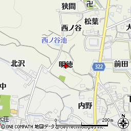 愛知県蒲郡市一色町（明徳）周辺の地図