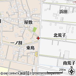愛知県西尾市一色町治明屋敷241周辺の地図