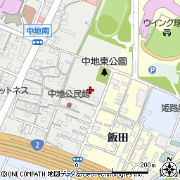 兵庫県姫路市中地26-1周辺の地図