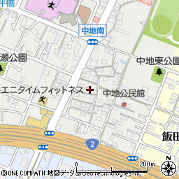 兵庫県姫路市中地244周辺の地図