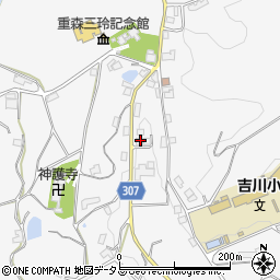 岡山県加賀郡吉備中央町吉川1148周辺の地図