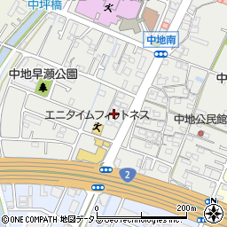 兵庫県姫路市中地216周辺の地図