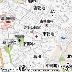愛知県西尾市一色町赤羽郷中周辺の地図