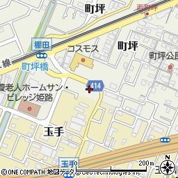 兵庫県姫路市町坪448周辺の地図