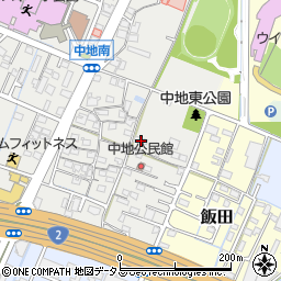 兵庫県姫路市中地29周辺の地図