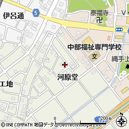 愛知県豊川市中条町河原堂37周辺の地図
