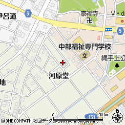 愛知県豊川市中条町河原堂45周辺の地図