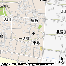 愛知県西尾市一色町治明屋敷249周辺の地図