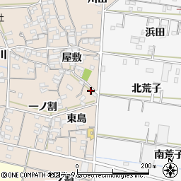 愛知県西尾市一色町治明屋敷243周辺の地図
