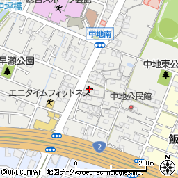 兵庫県姫路市中地235周辺の地図