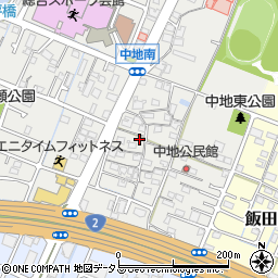 兵庫県姫路市中地247周辺の地図