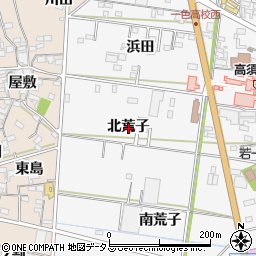 愛知県西尾市一色町赤羽北荒子周辺の地図