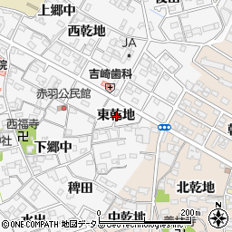 愛知県西尾市一色町赤羽東乾地周辺の地図