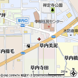 京都府京田辺市草内馬橋周辺の地図