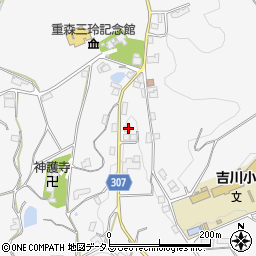 岡山県加賀郡吉備中央町吉川1146周辺の地図